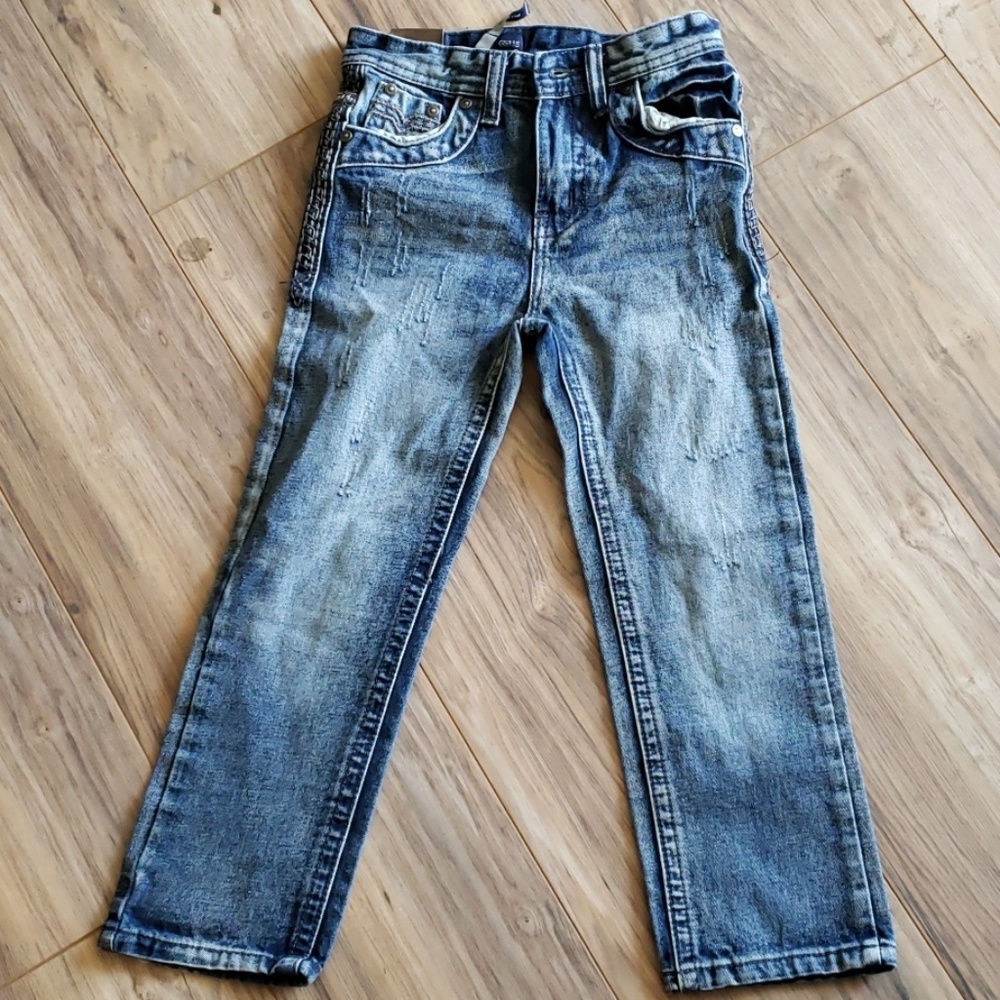 Boys GS115 Brooklyn slim fit acid wash Jean's